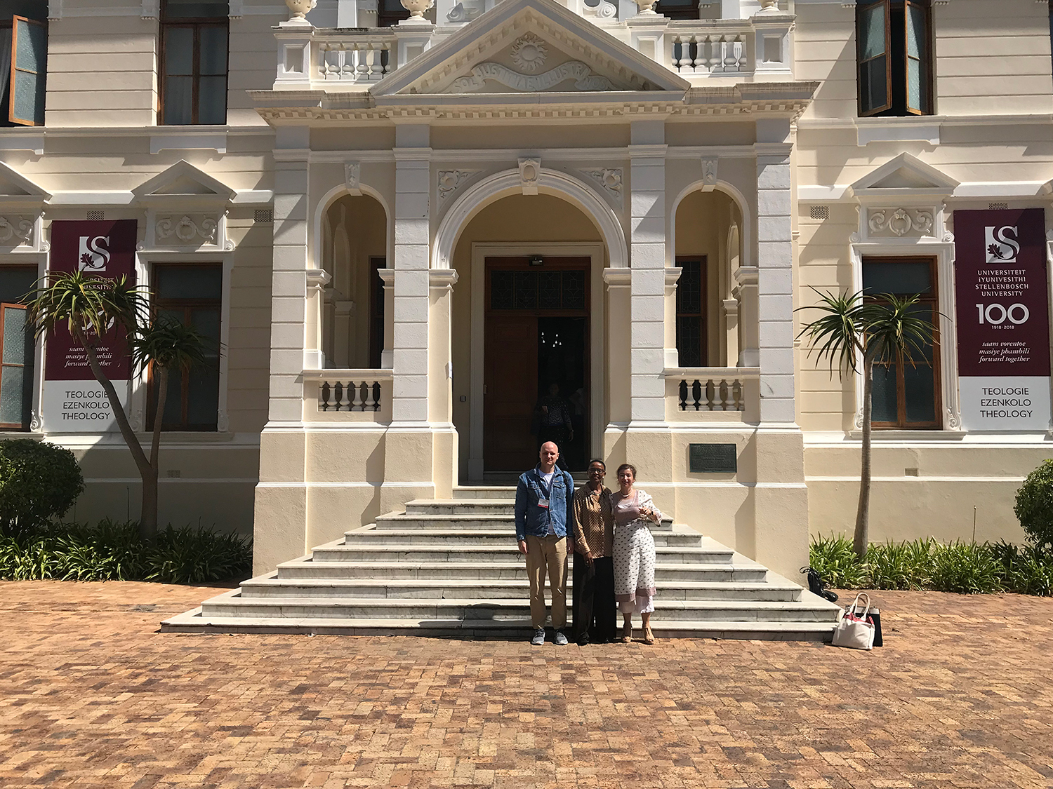 Denis Karagodin with Professor Pumla Gobodo-Madikizela, conference host, at Stellenbosch University, South Africa.
